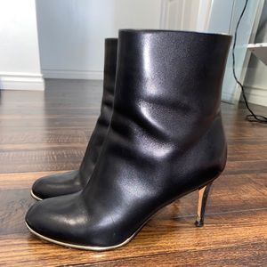 Givenchy Paris Black Leather Booties